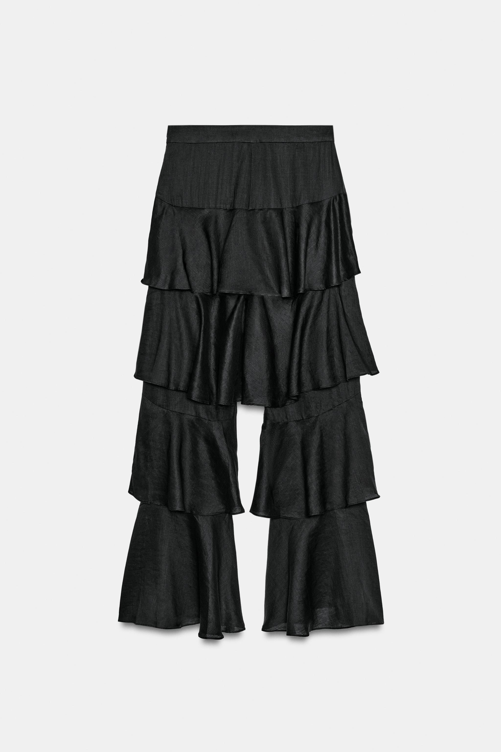 PANTALON À VOLANTS AVEC RAMIE ZW COLLECTION